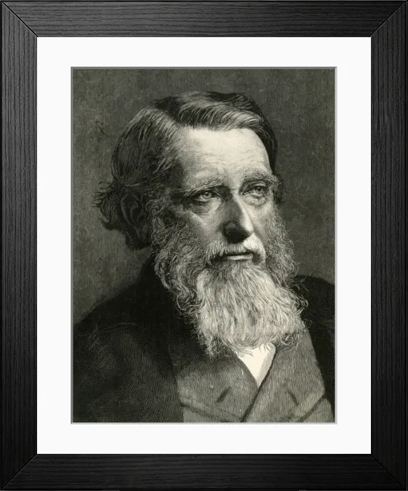 Framed Print : Ruskin / Elliott & Fry Framed Print : Ruskin / Elliott & Fry