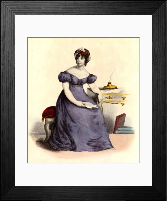 Framed Print : Mme de Stael (Laederick) Framed Print : Mme de Stael (Laederick)