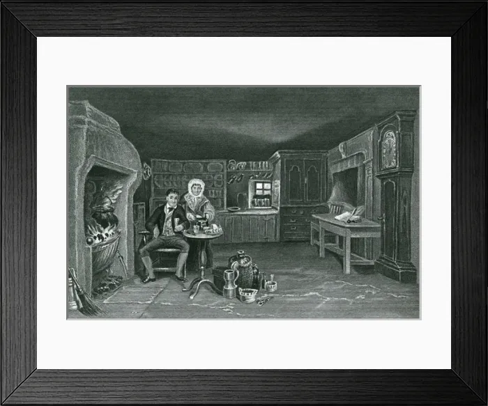 Framed Print : Robert Burns / Interior Framed Print : Robert Burns / Interior