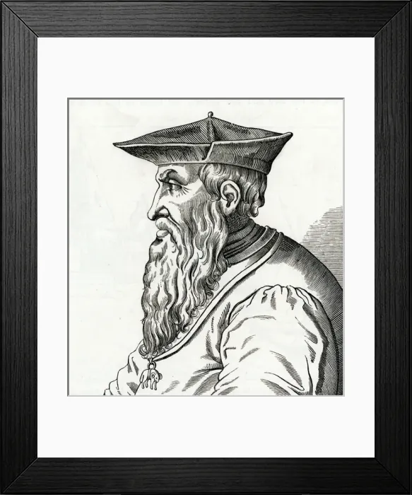 Framed Print : Andrea Doria Woodcut Framed Print : Andrea Doria Woodcut