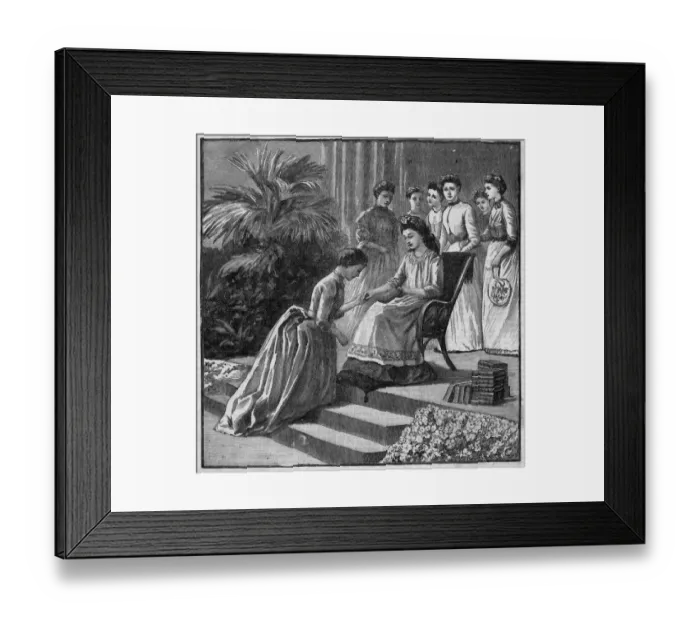 Framed Print : May Queen Gives Books Framed Print : May Queen Gives Books