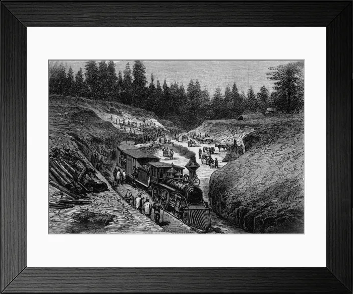 Framed Print : Rail / USA / Dixie Cutting Framed Print : Rail / USA / Dixie Cutting