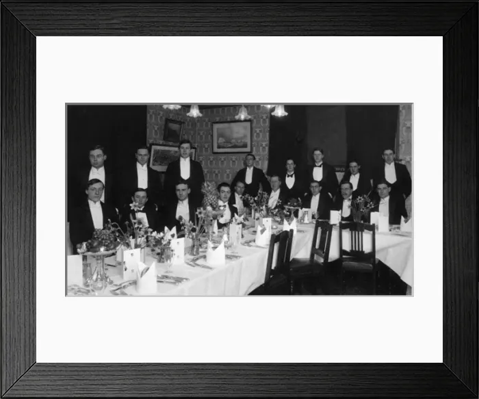 Framed Print : Formal Dinner 1913 Framed Print : Formal Dinner 1913