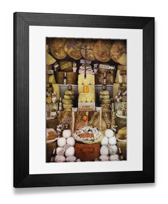 Framed Print : Grocers Window Display Framed Print : Grocers Window Display
