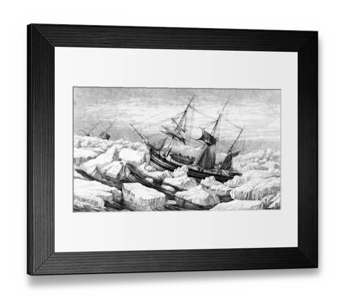 Framed Print : Ross in Pack Ice Framed Print : Ross in Pack Ice