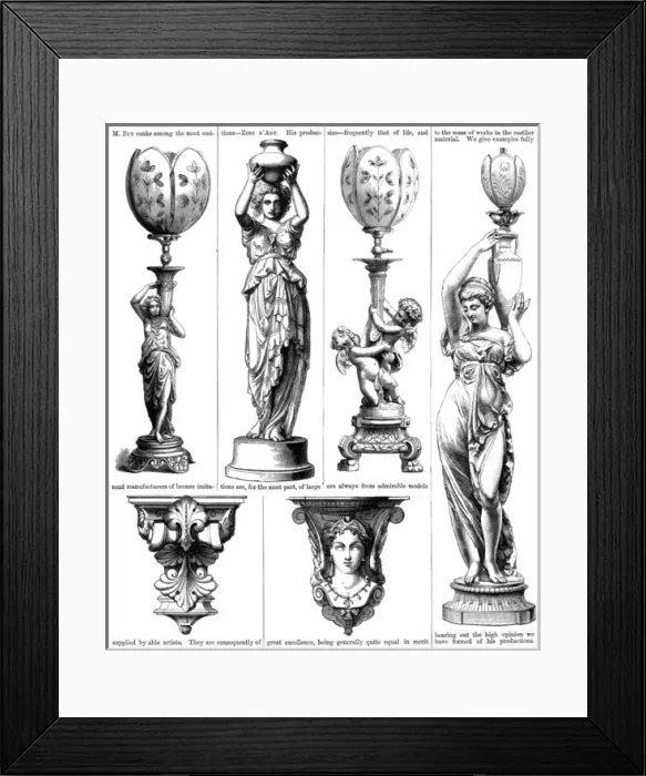 Framed Print : Statuesque Oil Lamps Framed Print : Statuesque Oil Lamps