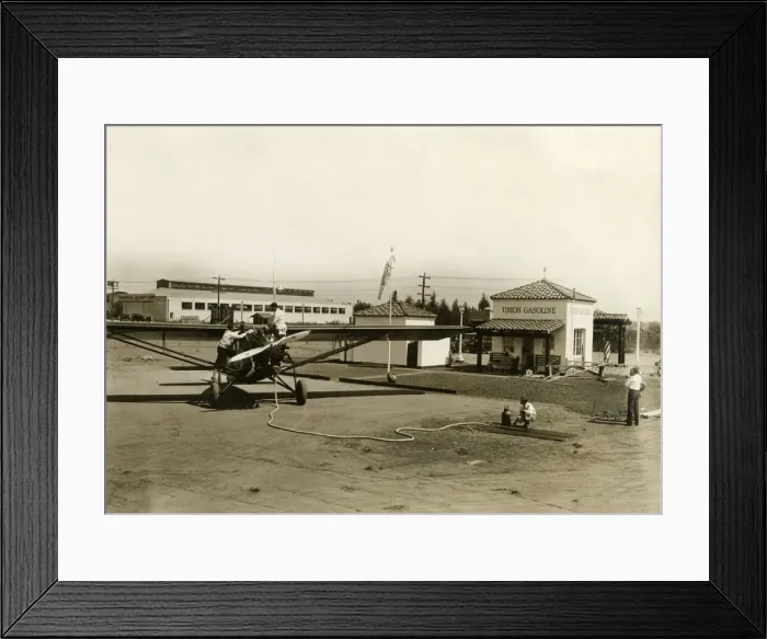 Framed Print : Air Filling Station 1929 Framed Print : Air Filling Station 1929
