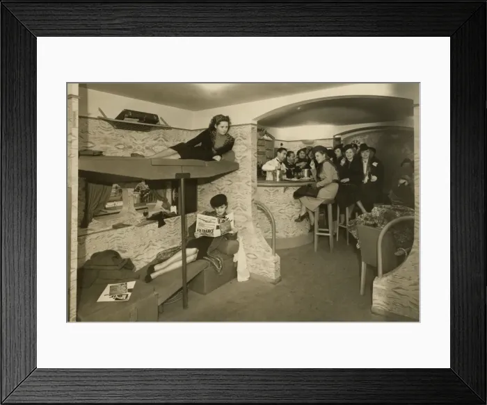 Framed Print : In-Flight Comfort 1939 Framed Print : In-Flight Comfort 1939