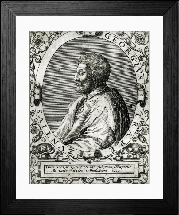Framed Print : George of Trebizond (Bry Framed Print : George of Trebizond (Bry