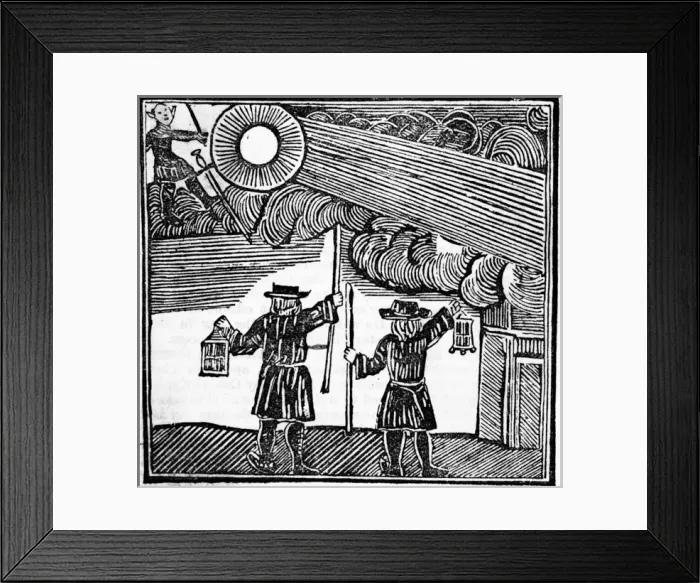Framed Print : Fiery Apparition, 1710 Framed Print : Fiery Apparition, 1710