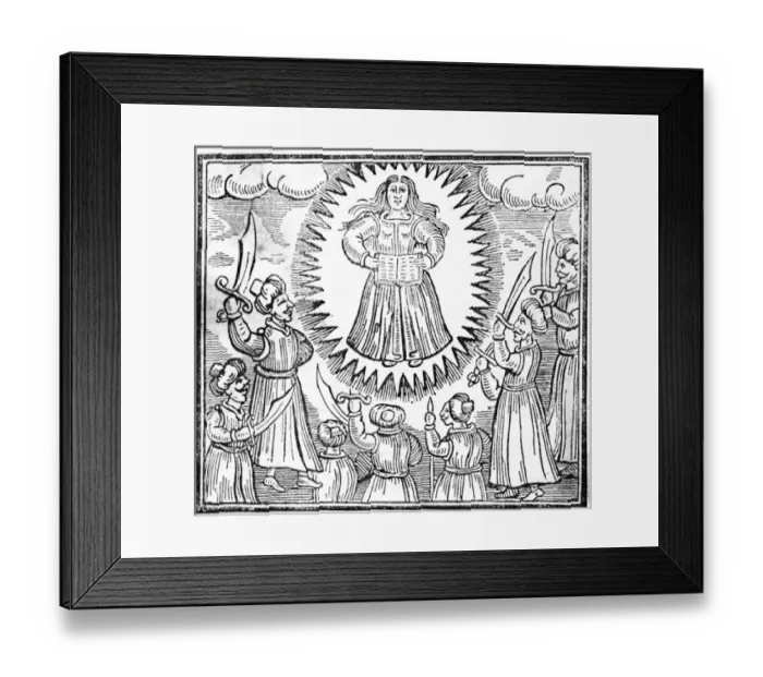 Framed Print : Visionary Woman and Book Framed Print : Visionary Woman and Book