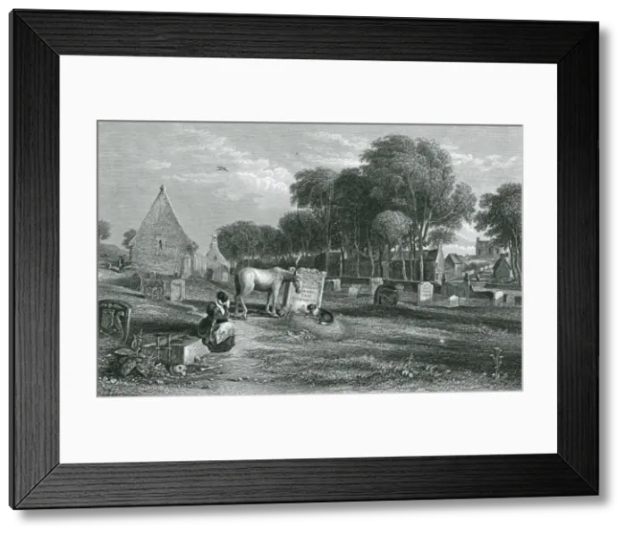 Framed Print : Burns Tam O shanter Grav Framed Print : Burns Tam O shanter Grav