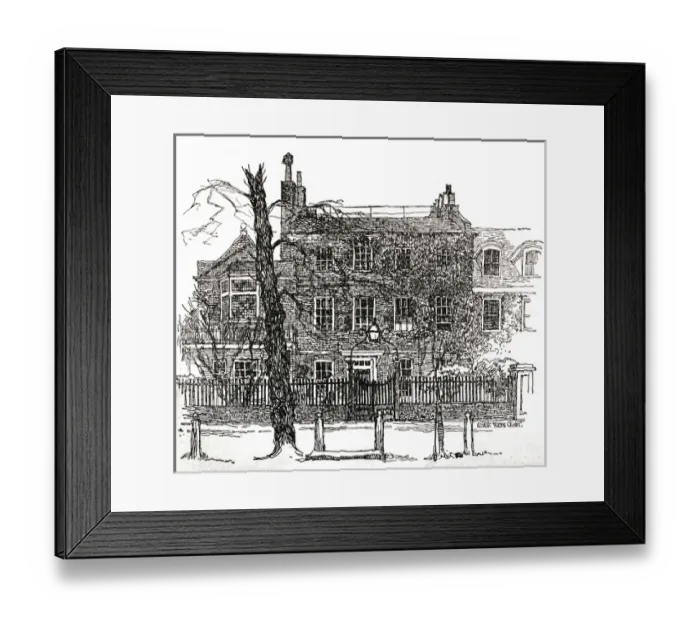 Framed Print : Coleridge Highgate House Framed Print : Coleridge Highgate House
