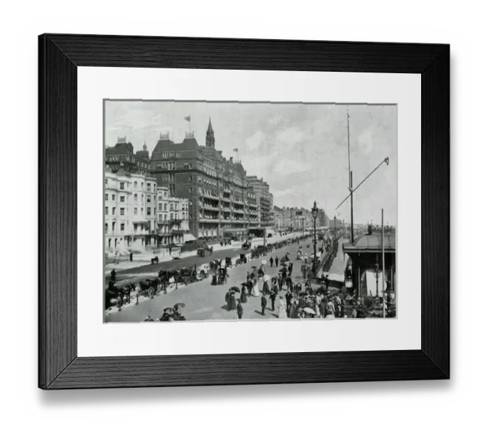 Framed Print : Brighton on Kings Road 1890s Framed Print : Brighton on Kings Road 1890s