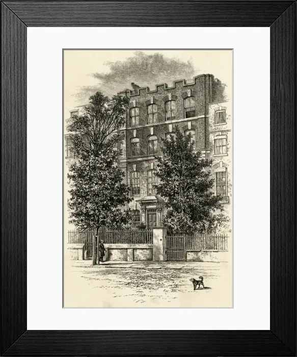 Framed Print : George Eliot / Chelsea Framed Print : George Eliot / Chelsea
