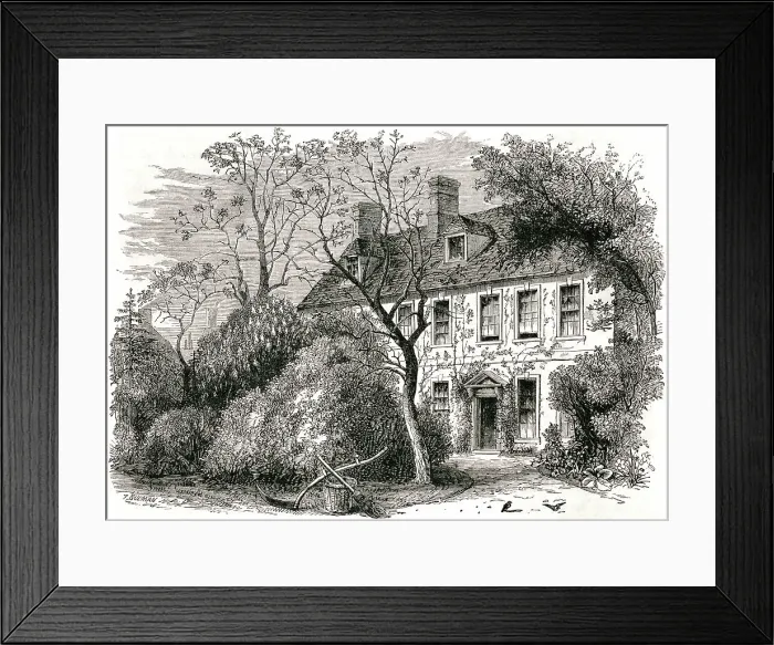 Framed Print : Cowper / Olney Vicarage Framed Print : Cowper / Olney Vicarage