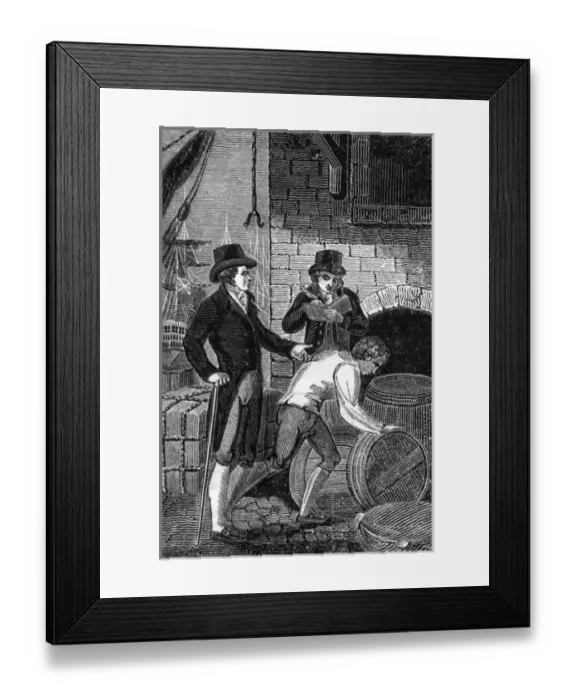 Framed Print : Merchant Checks Goods Framed Print : Merchant Checks Goods