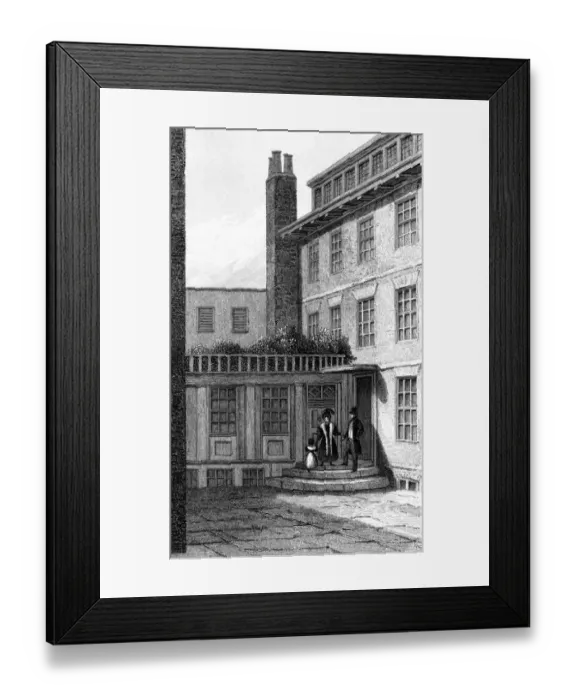 Framed Print : Samuel Johnson / Bolt Ct Framed Print : Samuel Johnson / Bolt Ct