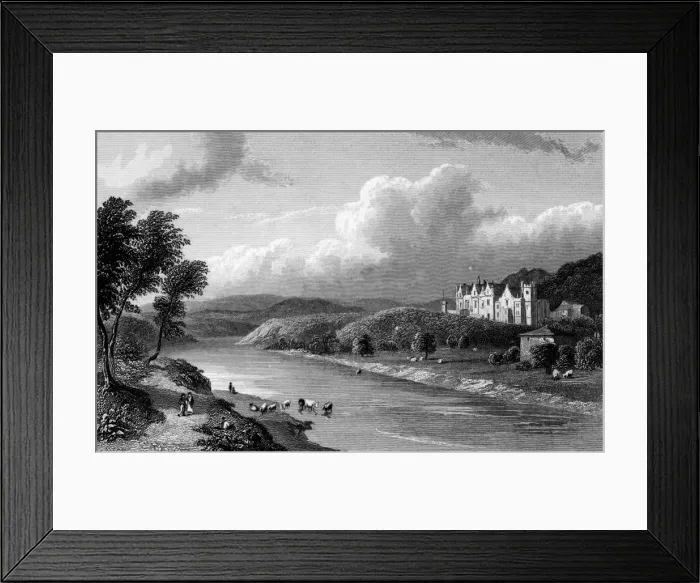 Framed Print : Sir Walter Scott - Abbotsford - Finden Framed Print : Sir Walter Scott - Abbotsford - Finden