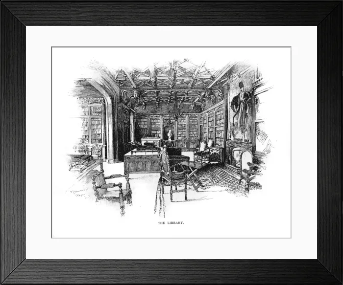Framed Print : Scott / Abbotsford / Library Framed Print : Scott / Abbotsford / Library