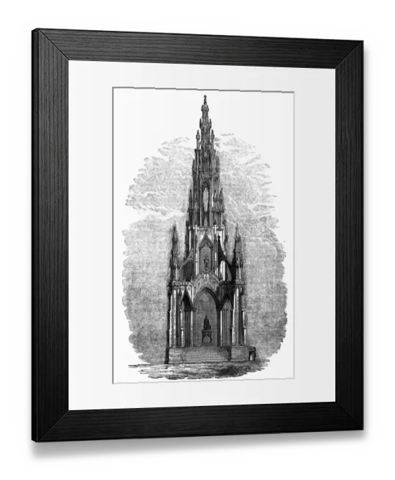 Framed Print : Sir Walter Scott - Edinburgh - Monument Framed Print : Sir Walter Scott - Edinburgh - Monument