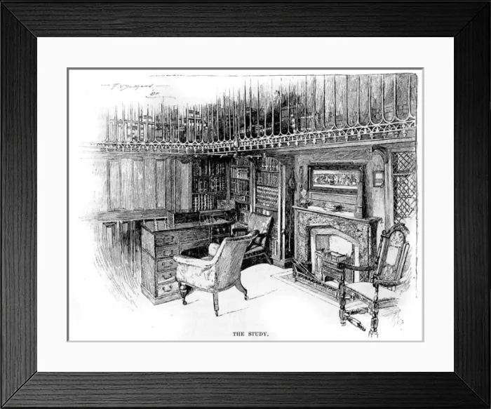Framed Print : Scott / Abbotsford / Study Framed Print : Scott / Abbotsford / Study