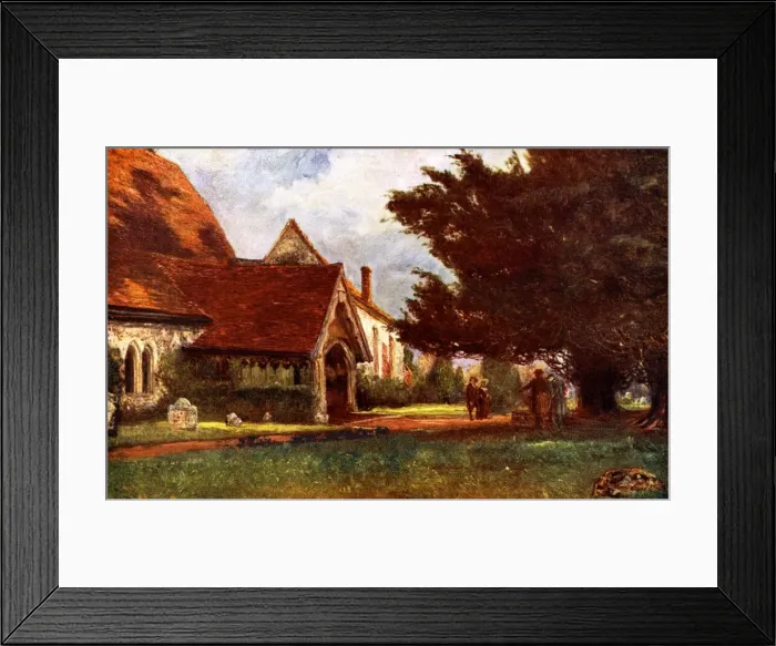 Framed Print : Thomas Gray / Churchyard Framed Print : Thomas Gray / Churchyard