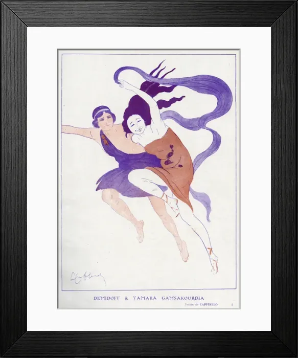 Framed Print : Demidoff & Tamara / Ballet Framed Print : Demidoff & Tamara / Ballet