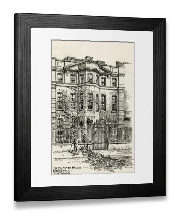 Framed Print : Rossetti / Cheyne Walk Framed Print : Rossetti / Cheyne Walk