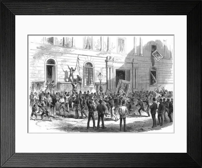 Framed Print : Madrid Street Riot / 1868 Framed Print : Madrid Street Riot / 1868