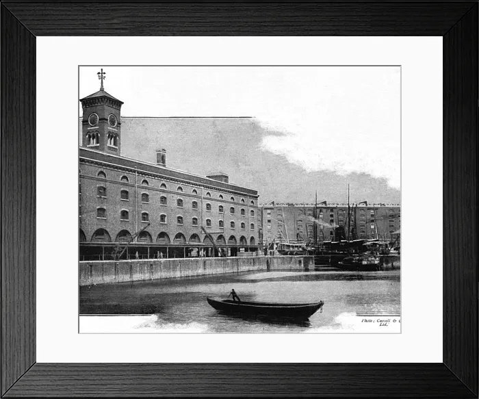 Framed Print : ST KATHARINEs DOCK / 1902 Framed Print : ST KATHARINEs DOCK / 1902