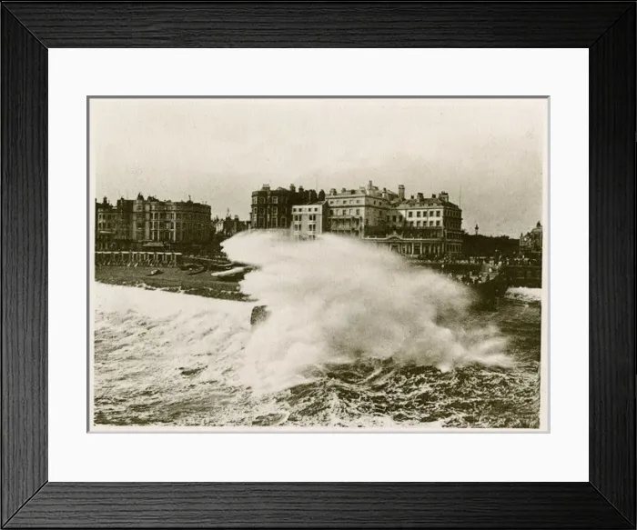 Framed Print : Brighton / Rough Sea / 1905 Framed Print : Brighton / Rough Sea / 1905