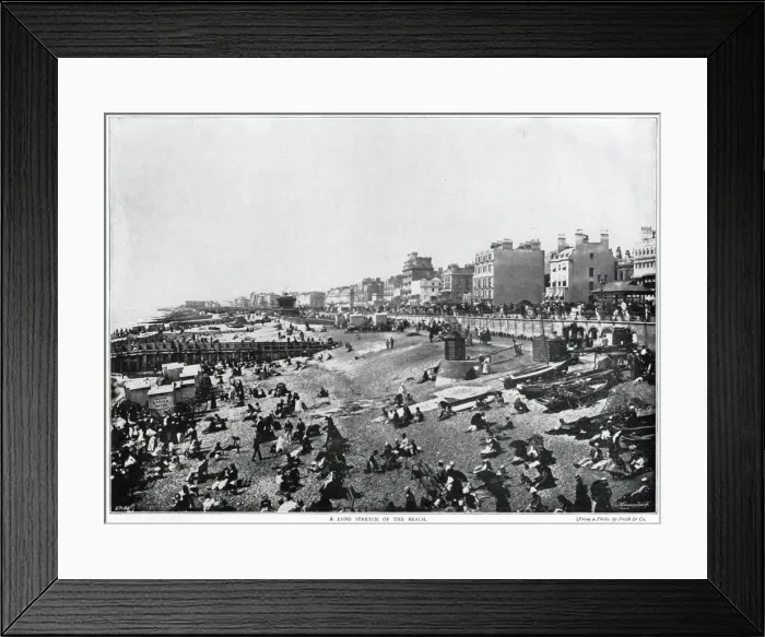 Framed Print : Brighton seafront 1895 Framed Print : Brighton seafront 1895