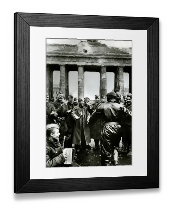 Framed Print : Soviets at Brandenburg Framed Print : Soviets at Brandenburg