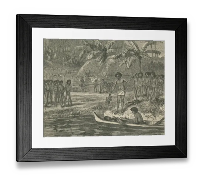 Framed Print : Human Sacriifice, Tahiti Framed Print : Human Sacriifice, Tahiti
