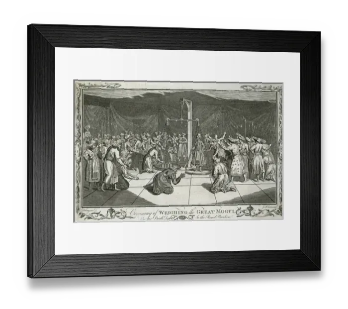 Framed Print : Weighing the Great Mogul Framed Print : Weighing the Great Mogul