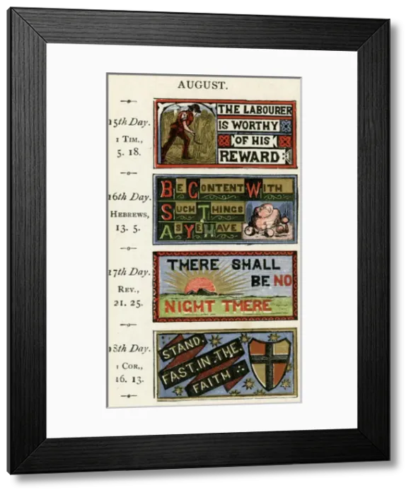 Framed Print : Bible Texts - 2 Framed Print : Bible Texts - 2