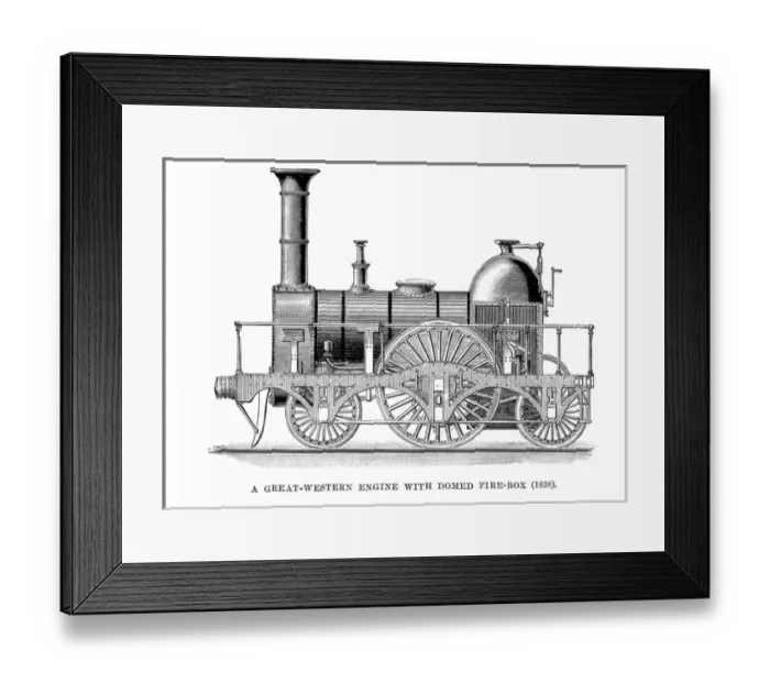 Framed Print : GWR LOCO 1838 Framed Print : GWR LOCO 1838