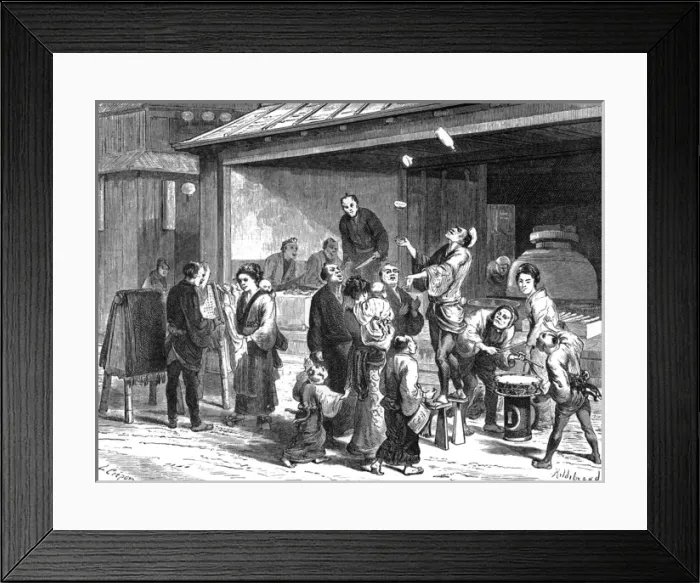 Framed Print : Social / Japan Juggler 19C Framed Print : Social / Japan Juggler 19C