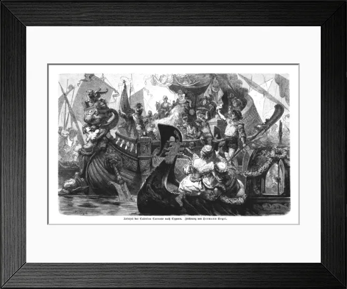 Framed Print : Cyprus / 1487 / De Cornaro Framed Print : Cyprus / 1487 / De Cornaro