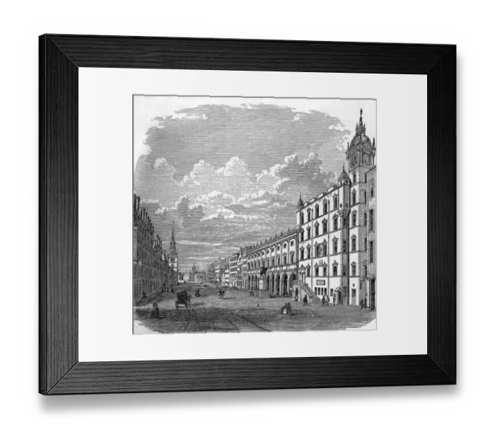 Framed Print : Glasgow / Trongate / 1754 Framed Print : Glasgow / Trongate / 1754