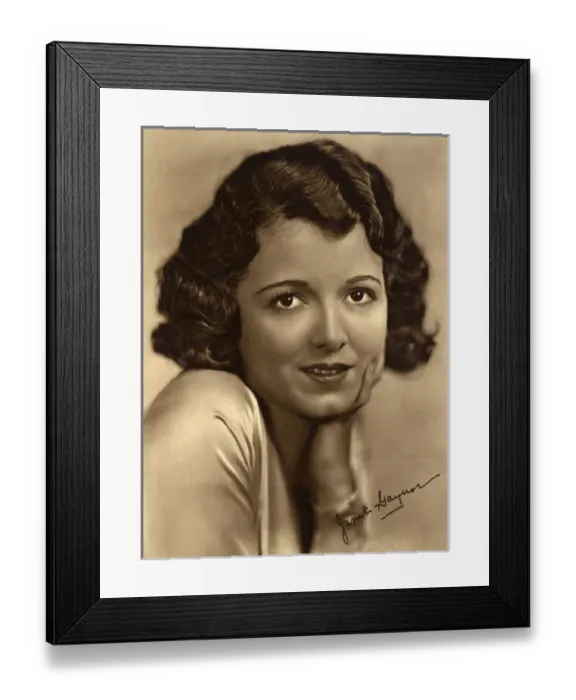 Framed Print : Janet Gaynor / Sepia Framed Print : Janet Gaynor / Sepia