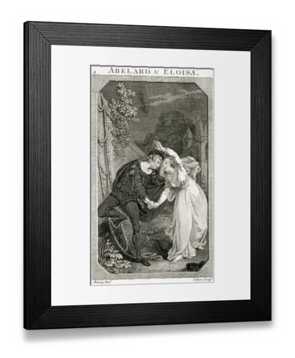 Framed Print : Abelard / Heloise / Burney Framed Print : Abelard / Heloise / Burney