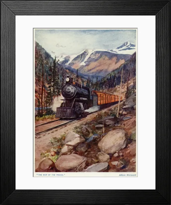 Framed Print : Crossing the Rockies Framed Print : Crossing the Rockies