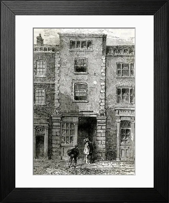 Framed Print : John Dryden / Fetter Lane Framed Print : John Dryden / Fetter Lane
