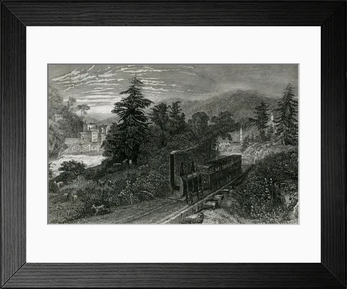 Framed Print : Train Near Little Falls Framed Print : Train Near Little Falls
