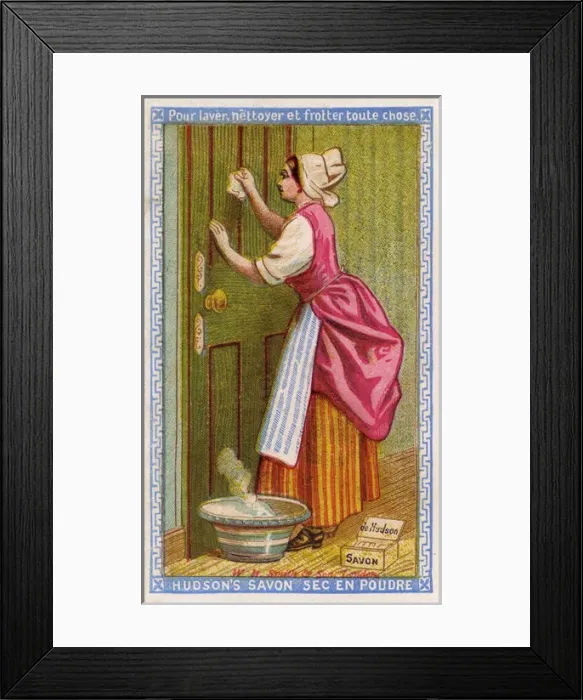 Framed Print : Scrubbing Woodwork Framed Print : Scrubbing Woodwork
