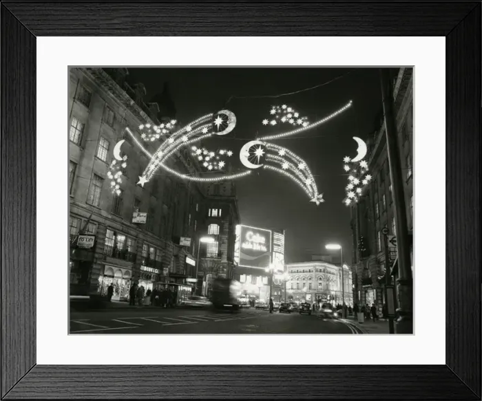 Framed Print : Christmas Lights / Regent Framed Print : Christmas Lights / Regent