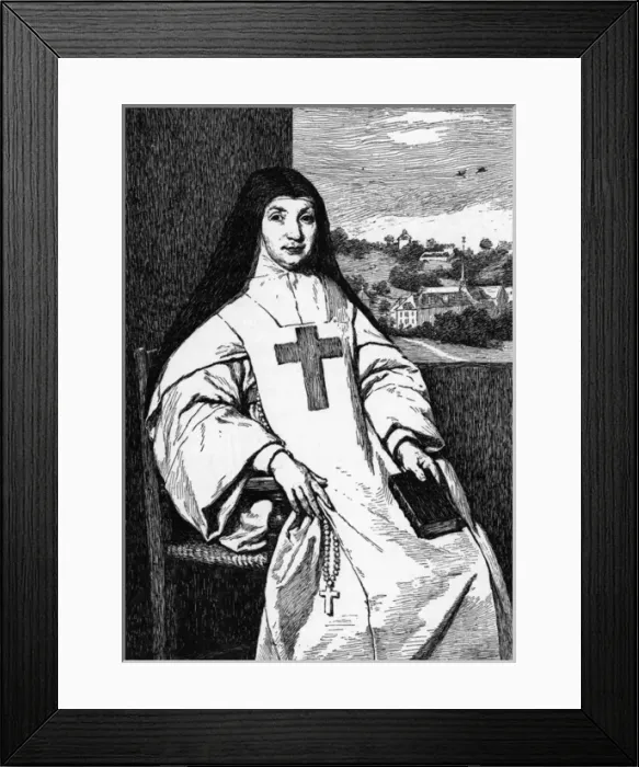 Framed Print : Mere Angelique Arnauld Framed Print : Mere Angelique Arnauld