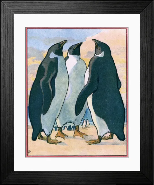 Framed Print : Penguins / Neziere Framed Print : Penguins / Neziere